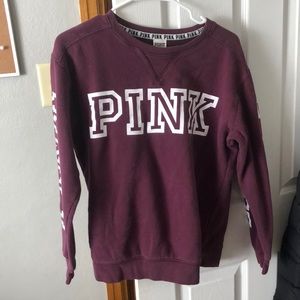 PINK sweatshirt crew neck